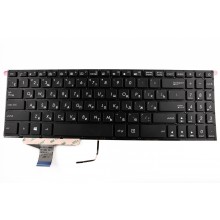 Клавиатура для ноутбука Asus M580 черная с подсветкой