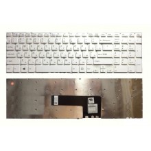 Клавиатура для ноутбука Sony Vaio svf152 svf153 svf15128cxb svf152a29v svf152c29v svf1521h1rb (белая)